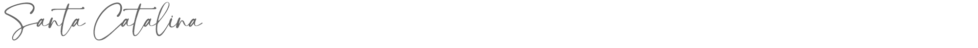 Sample characters Santa Catalina Font